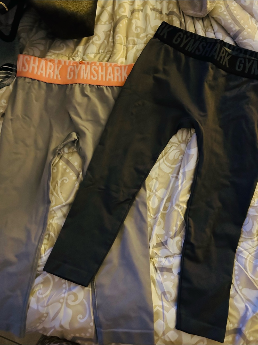 Gymshark bundle Performance Leggings - Gray with Logo Waistband